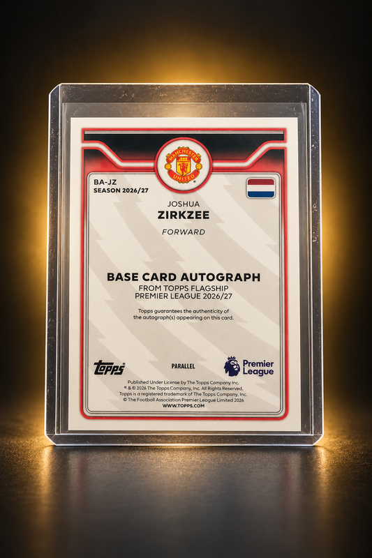 Joshua Zirkzee – Topps Premier League 2026/27 – Autograf – Green /99 – 18/99