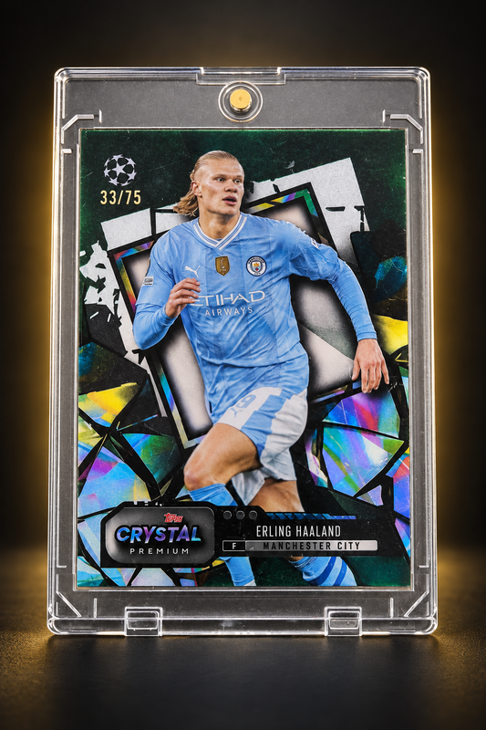 Erling Haaland – Topps Crystal Premium Green /75 – Manchester City – 33/75