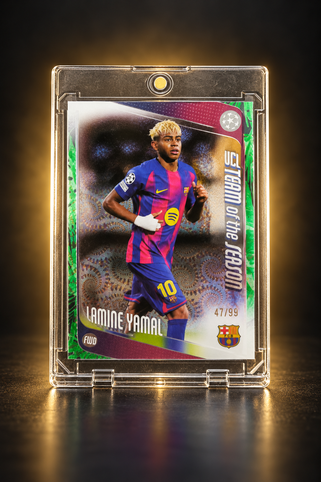 Lamine Yamal – Topps UEFA Club Competitions 2025/26 – UCL Team of the Season – 47/99