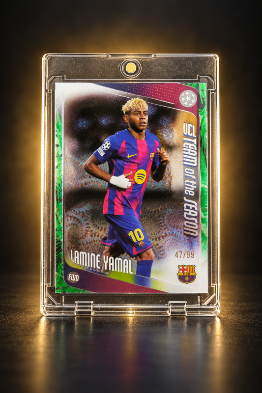 Lamine Yamal – Topps UEFA Club Competitions 2025/26 – UCL Team of the Season – 47/99