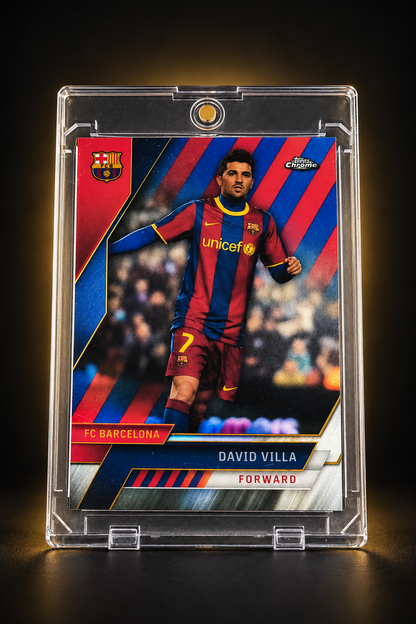 David Villa – Topps Chrome FC Barcelona /99 – 80/99 – Card individual