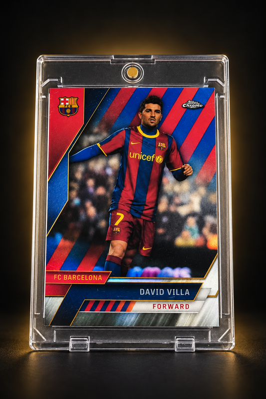 David Villa – Topps Chrome FC Barcelona /99 – 80/99 – Card individual
