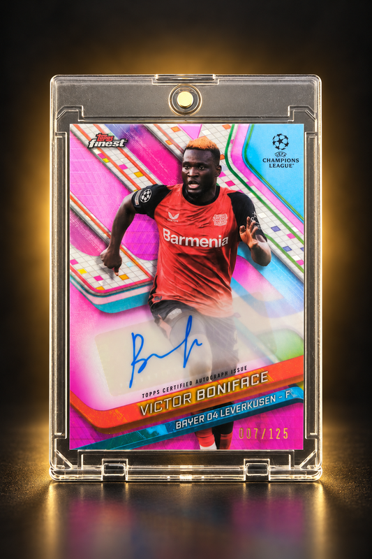 Victor Boniface – Topps Finest UEFA 2024/25 – Autograf – 007/125