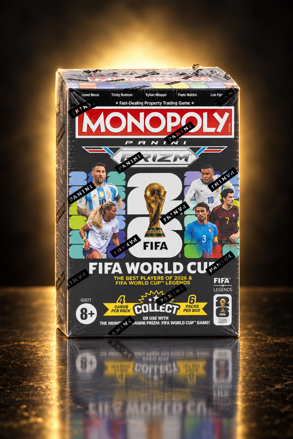 Panini Prizm Monopoly FIFA World Cup 2026 – Blaster Box – 24 carduri