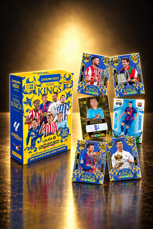 Panini Adrenalyn XL LaLiga 2025/26 – Dream Box Total Kings – 50 cartonașe (ESP)