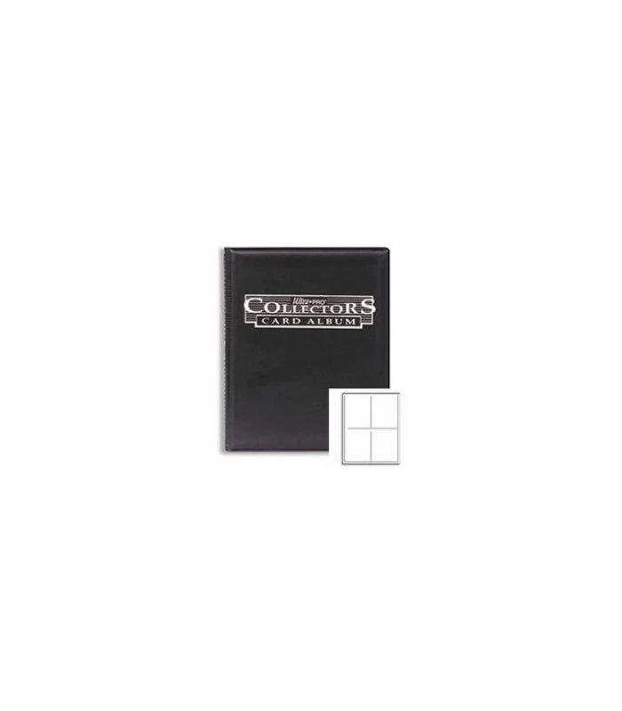Ultra PRO Collectors Album 4-Pocket – Album pentru până la 80 de cartonașe – Negru
