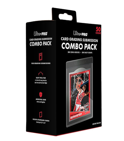 Ultra PRO Card Grading Submission Combo Pack – 50 suporturi semirigide + 50 folii Easy Grip