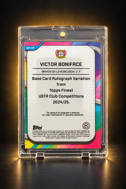 Victor Boniface – Topps Finest UEFA 2024/25 – Autograf – 007/125