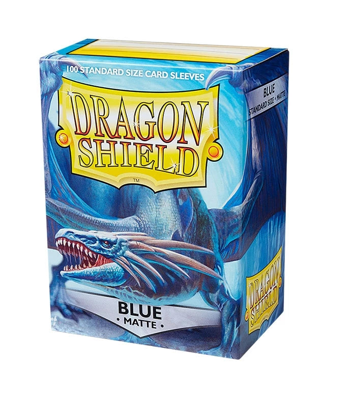 Dragon Shield Matte Blue – Folii de protecție pentru cartonașe – 100 bucăți